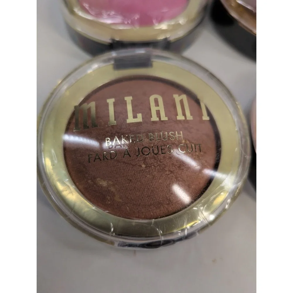 SEALED LOT4🥰Milani Baked Highlighter Bronzer Blush Rose Dolce Perla Pink Copper